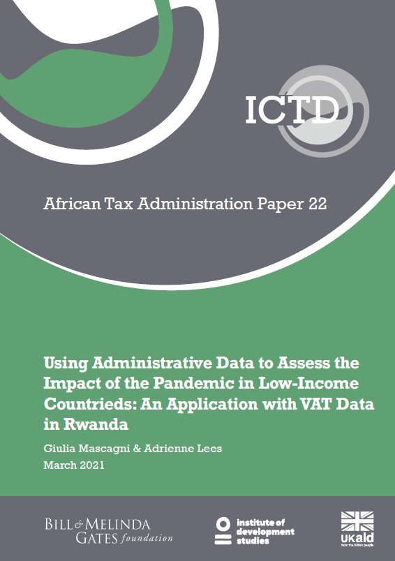 Using administrative data to assess the impact of the pandemic in low-income countries: An application with VAT data in
