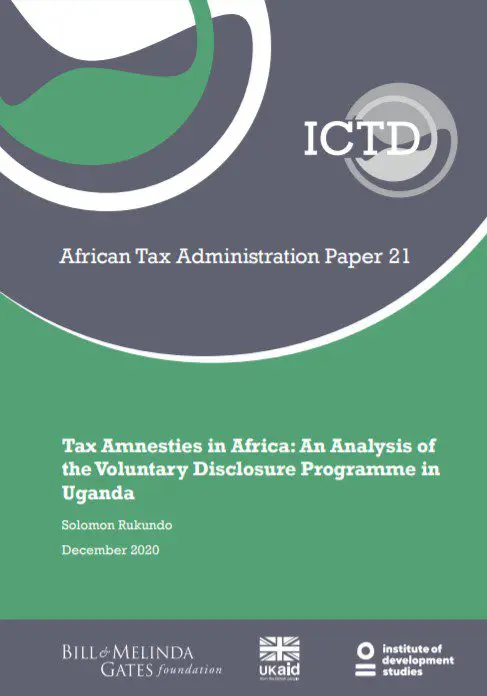 Tax Amnesties in Africa: An Analysis of the Voluntary Disclosure Programme in Uganda