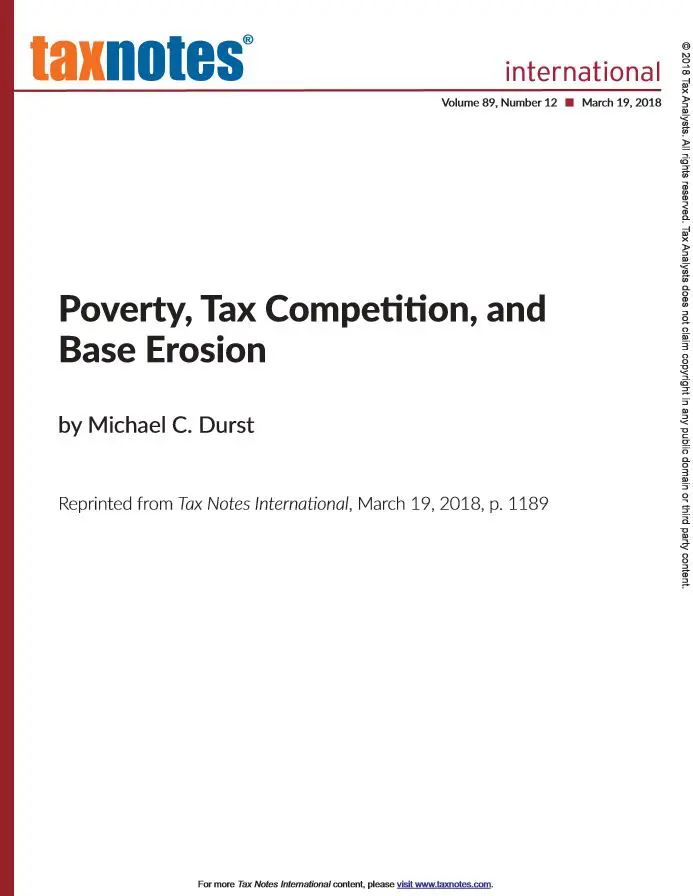 Chapter 2: Poverty, Tax Competition, and Base Erosion