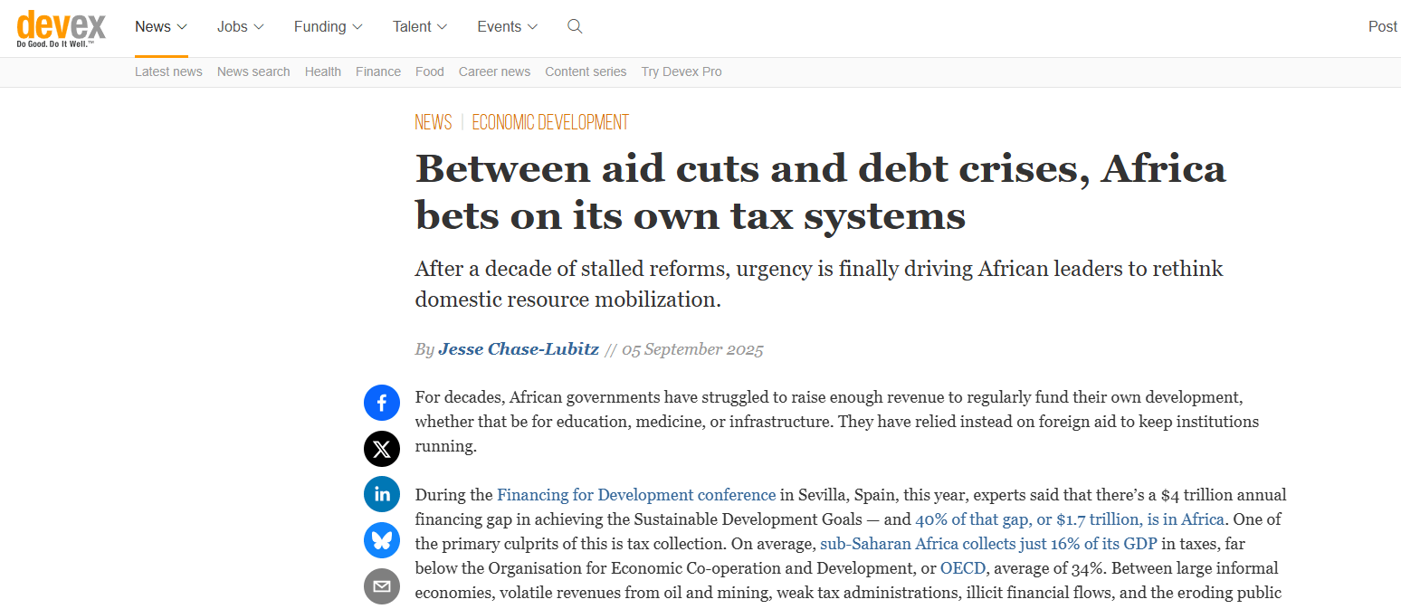 Devex cites ICTD blog on DPI in Africa