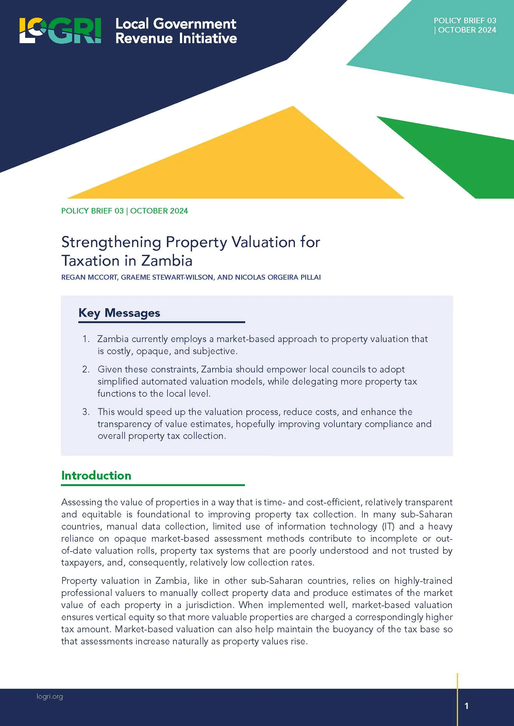 Strengthening Property Valuation for Taxation in Zambia
