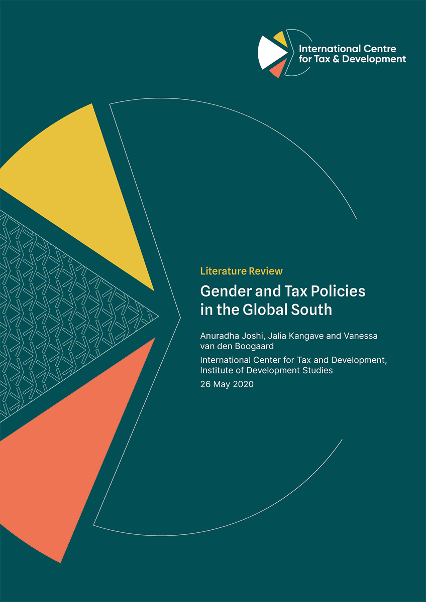 Couverture de la revue de littérature : Gender and Tax Policies in the Global South