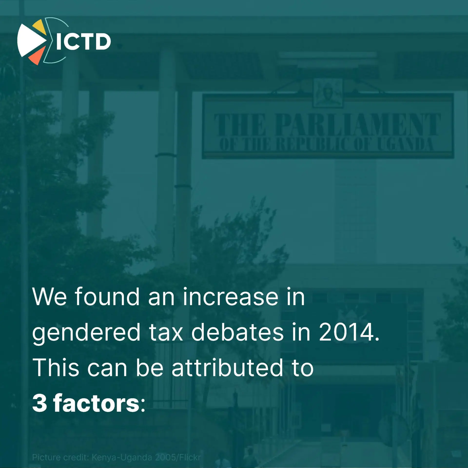 Slide 2 of 9: gendered tax debates in Uganda's parliament increased in 2014, for three reasons