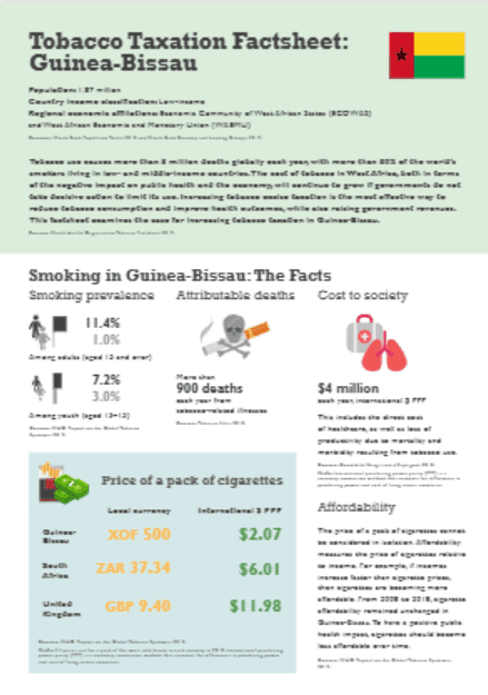Tobacco Taxation in Guinea Bissau