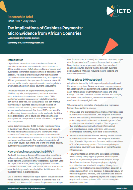 Cover of ICTD Research in Brief 179