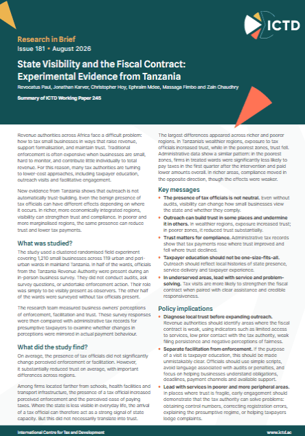 Cover of ICTD Research in Brief 181