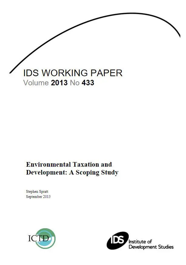Fiscalité environnementale et développement : une étude de cadrage