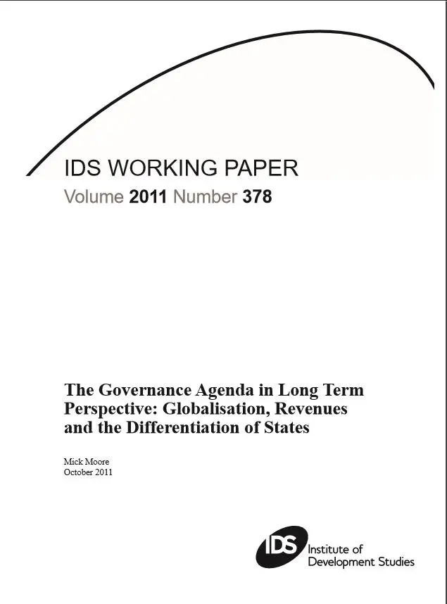 L'agenda de la gouvernance en perspective de long terme : mondialisation, recettes et différenciation des États