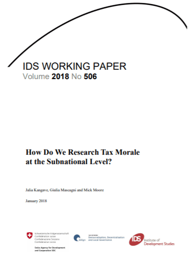 How Do We Research Tax Morale at the Subnational Level?