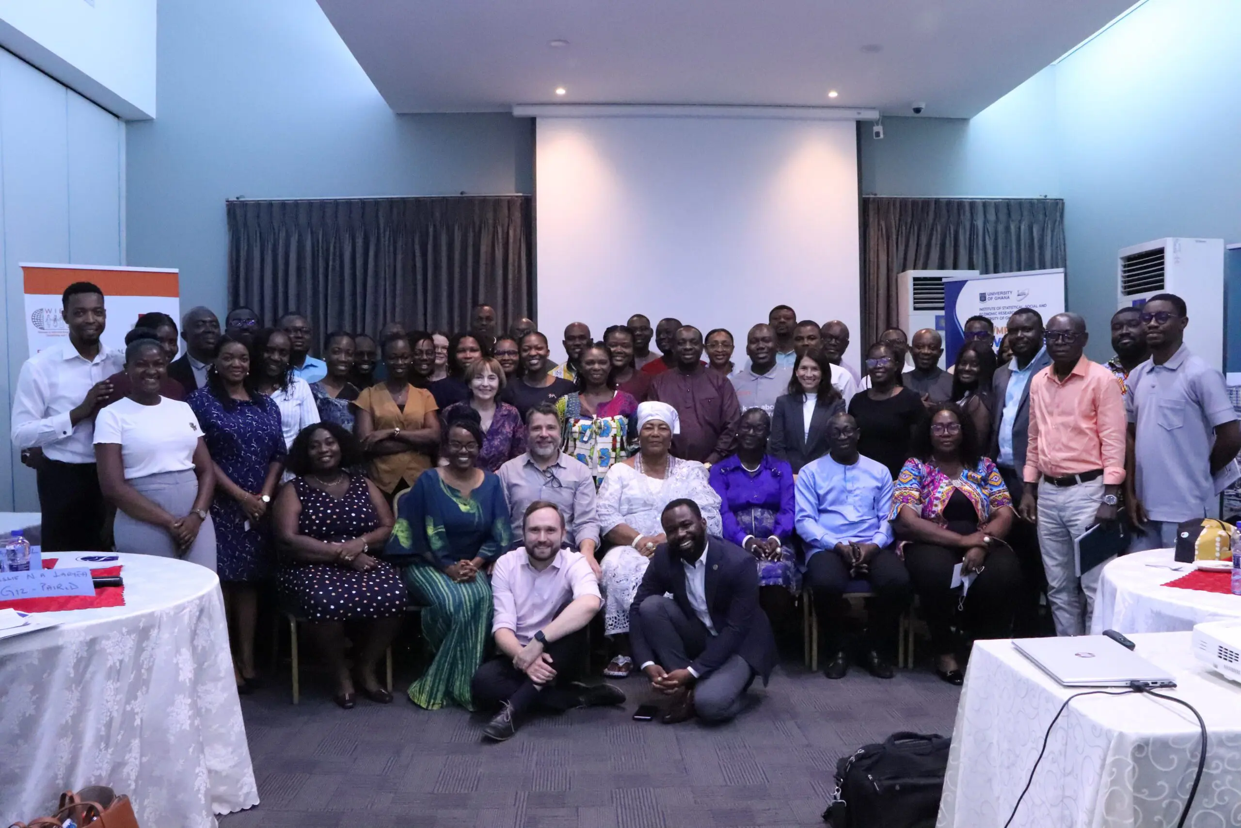 Group photo of more than 50 participants at the project launch workshop in Ghana