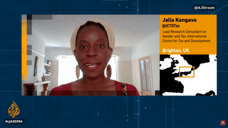 Jalia Kangave à l’antenne d’Al Jazeera English