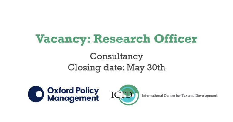 L’ICTD recrute un chargé ou une chargée de recherche pour son projet en Ouganda