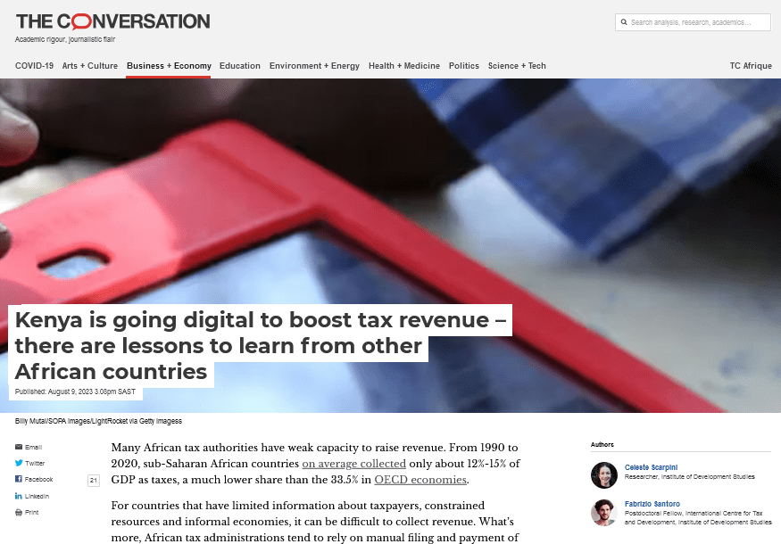 Celeste Scarpini and Fabrizio Santoro pen a piece in 'The Conversation'