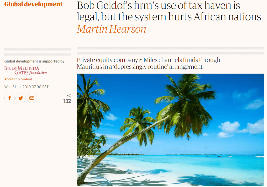 La tribune de Martin Hearson dans The Guardian