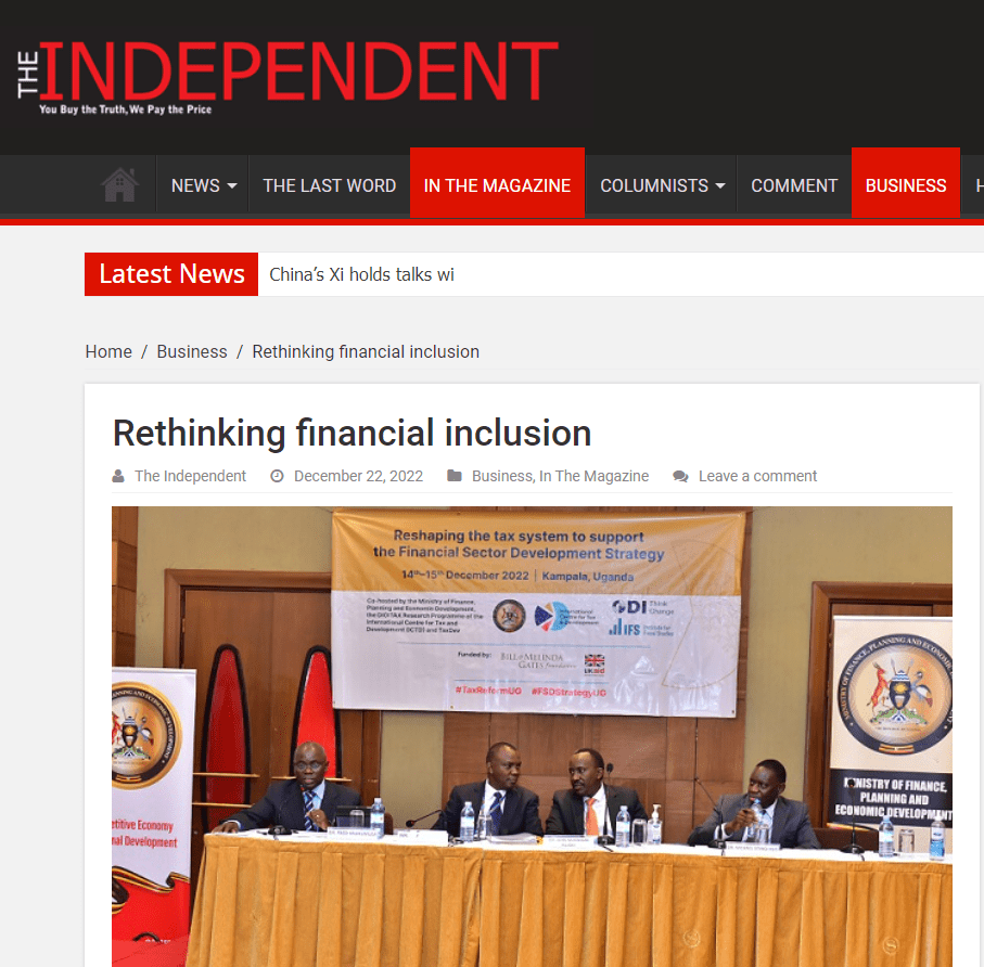 La conférence DIGITAX à Kampala couverte par les médias nationaux