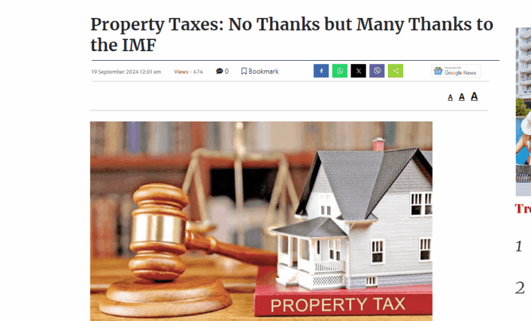 Mick Moore pens op ed on new property tax in Sri Lanka