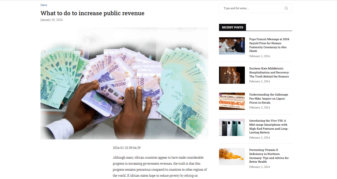 Mick Moore and Wilson Prichard cited in Time.News on increasing tax revenue