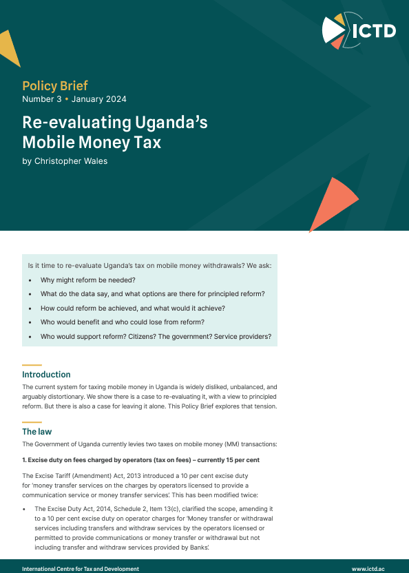Réévaluer la taxe ougandaise sur l'argent mobile