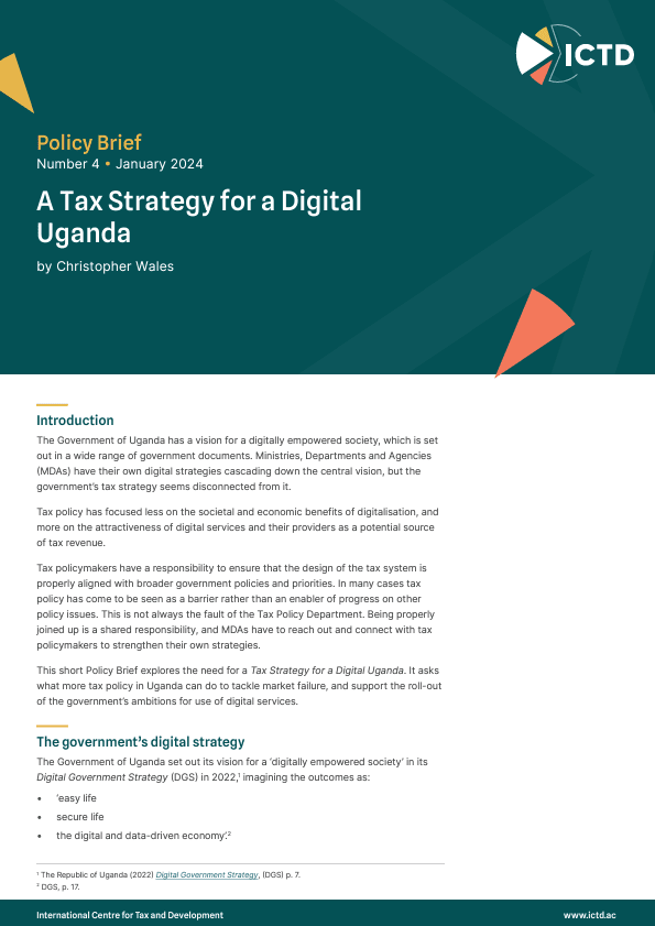 A Tax Strategy for a Digital Uganda