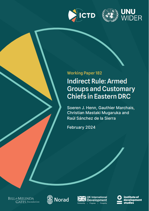 Indirect Rule: Armed Groups and Customary Chiefs in Eastern DRC