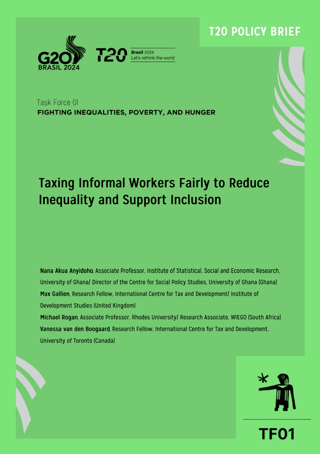 Taxing Informal Workers Fairly to Reduce Inequality and Support Inclusion