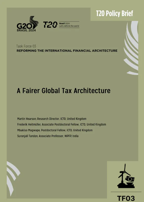A Fairer Global Tax Architecture