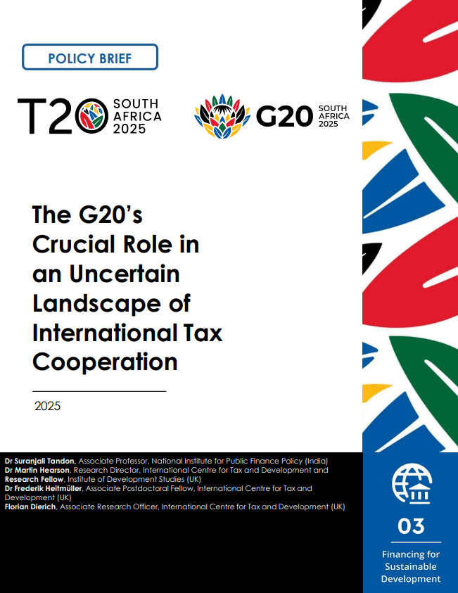 The G20’s Crucial Role in an Uncertain Landscape of International Tax Cooperation