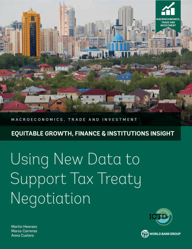 Using New Data to Support Tax Treaty Negotiation