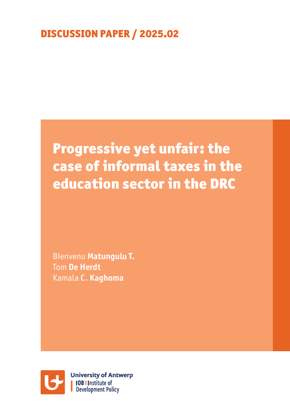 Progressive yet unfair: the case of informal taxes in the education sector in the DRC