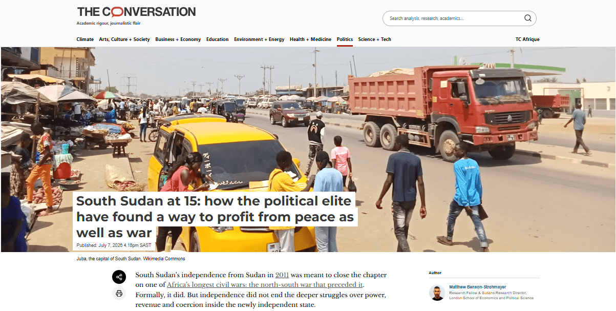 ICTD-funded research on South Sudan featured in The Conversation Africa