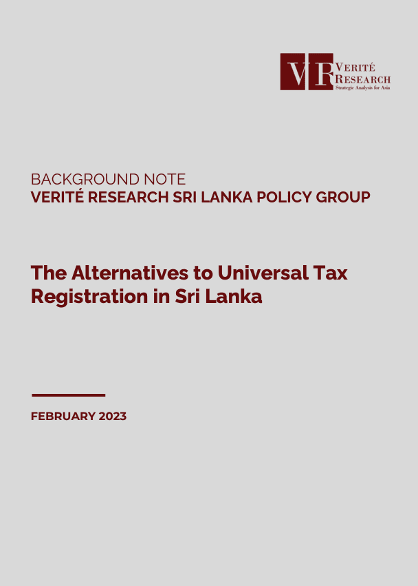 The Alternatives to Universal Tax Registration in Sri Lanka