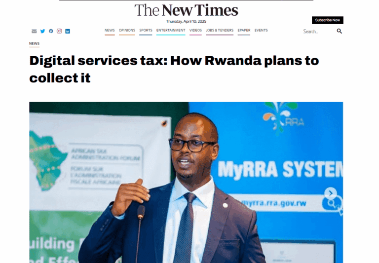 Un article ICTD-RRA cité dans The New Times
