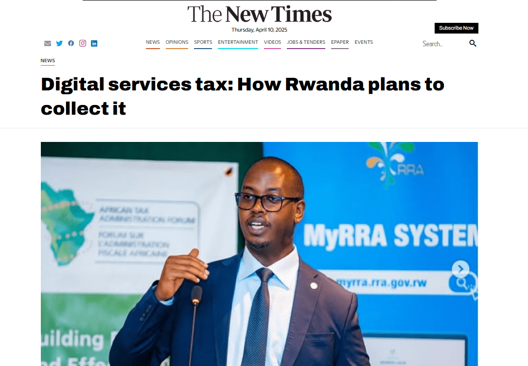 ICTD-RRA paper cited in The New Times