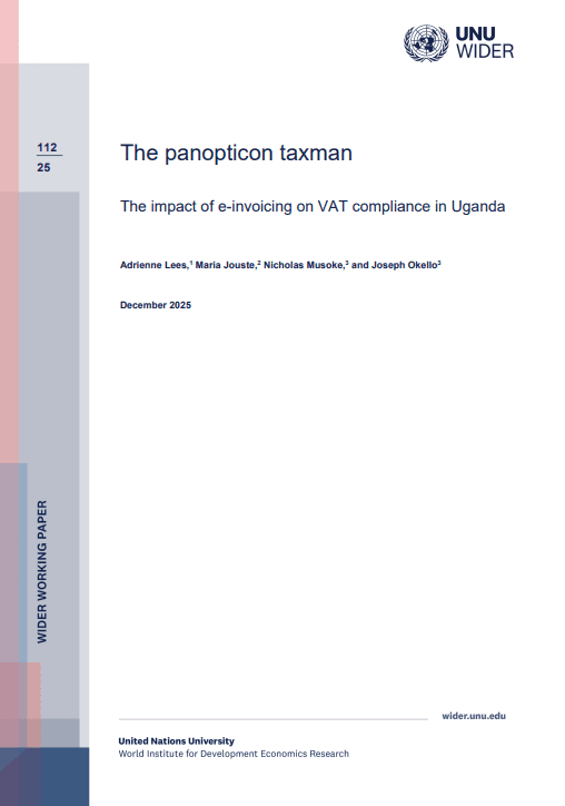 The Panopticon Taxman: the Impact of E-invoicing on VAT Compliance in Uganda