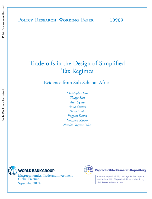 Trade-offs in the Design of Simplified Tax Regimes: Evidence from Sub-Saharan Africa (English)