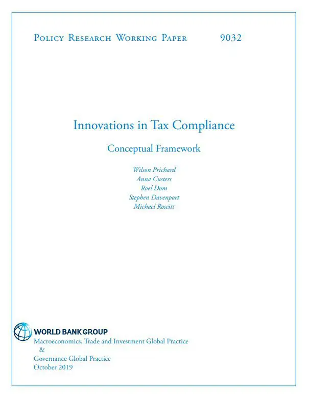 Innovations in Tax Compliance: Conceptual Framework