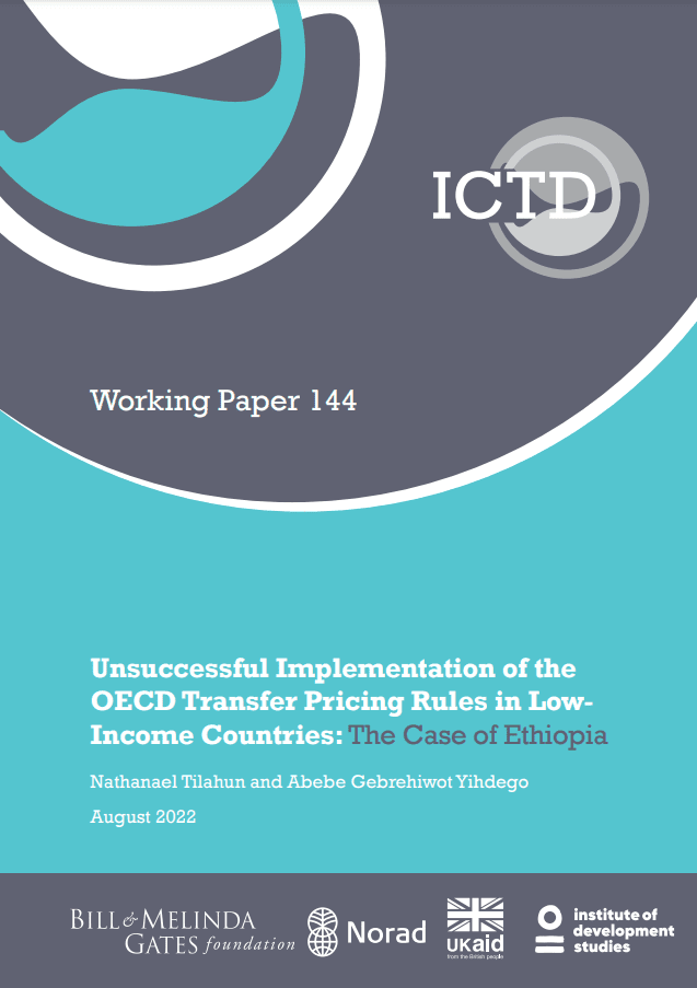 Unsuccessful Implementation of the OECD Transfer Pricing Rules in Low Income Countries: The Case of Ethiopia
