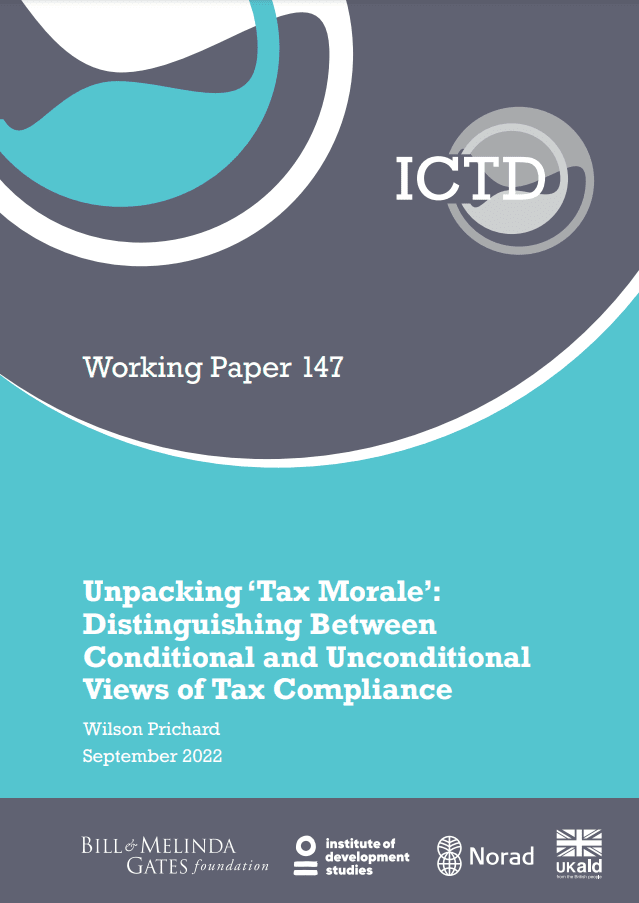 Unpacking ‘Tax Morale’: Distinguishing Between Conditional and Unconditional Views of Tax Compliance
