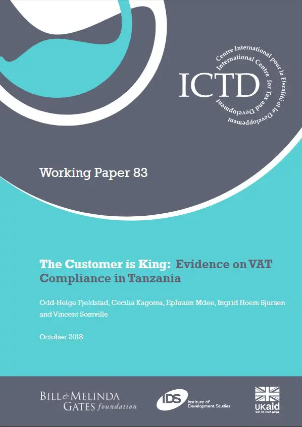 The Customer is King: Evidence on VAT Compliance in Tanzania