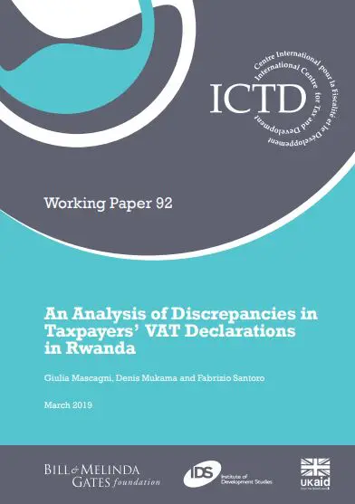 An Analysis of Discrepancies in Taxpayers’ VAT Declarations in Rwanda
