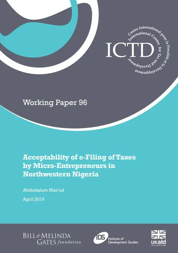 Acceptability of e-Filing of Taxes by Micro-Entrepreneurs in Northwestern Nigeria