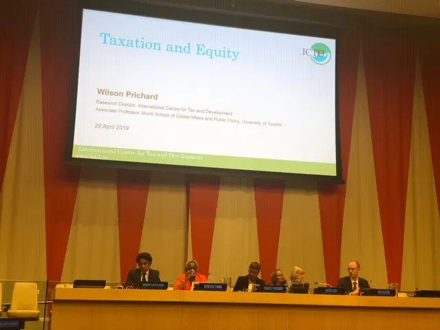 ICTD's Wilson Prichard presents at UN ECOSOC
