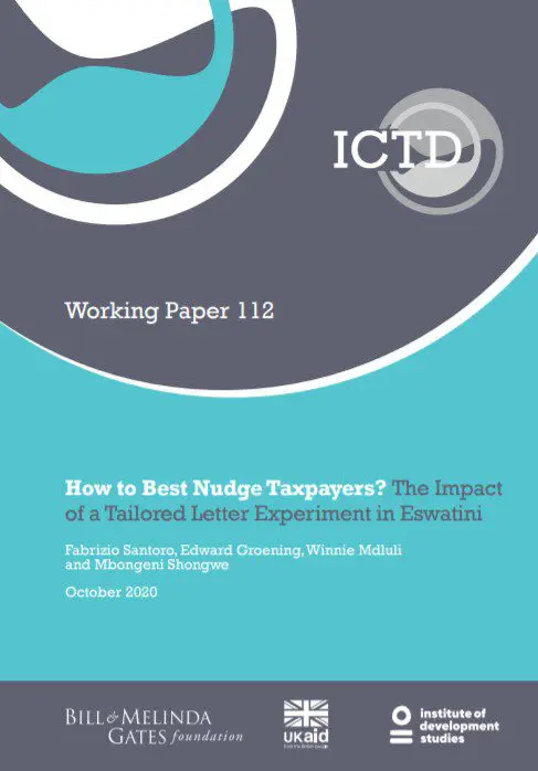 How to Best Nudge Taxpayers? The Impact of a Tailored Letter Experiment in Eswatini