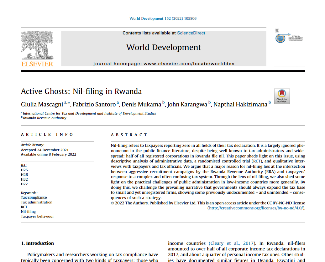 Fantômes actifs : les déclarations néantes au Rwanda