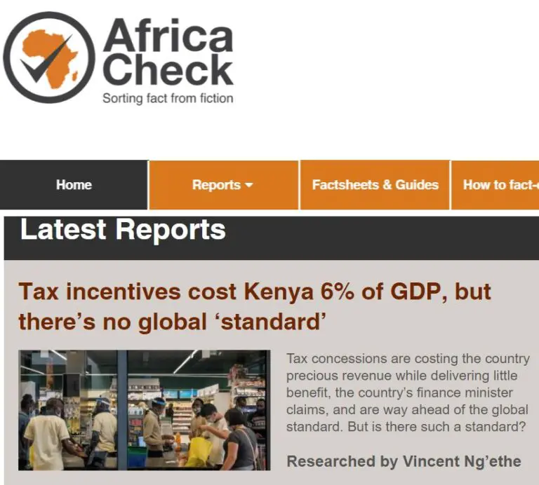 Giulia Mascagni quoted in Africa Check