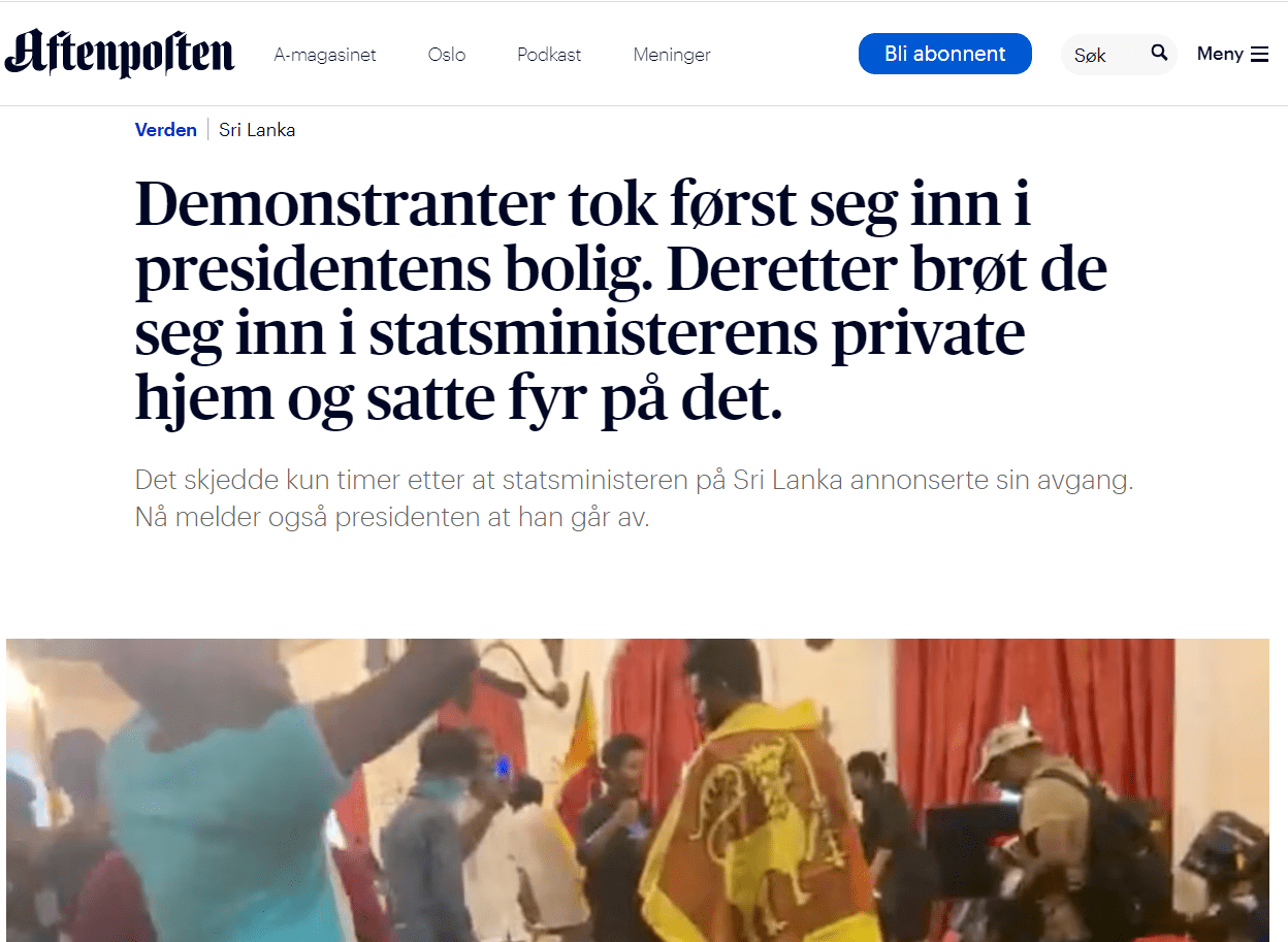 Mick Moore cité dans des journaux sri-lankais, danois et norvégiens