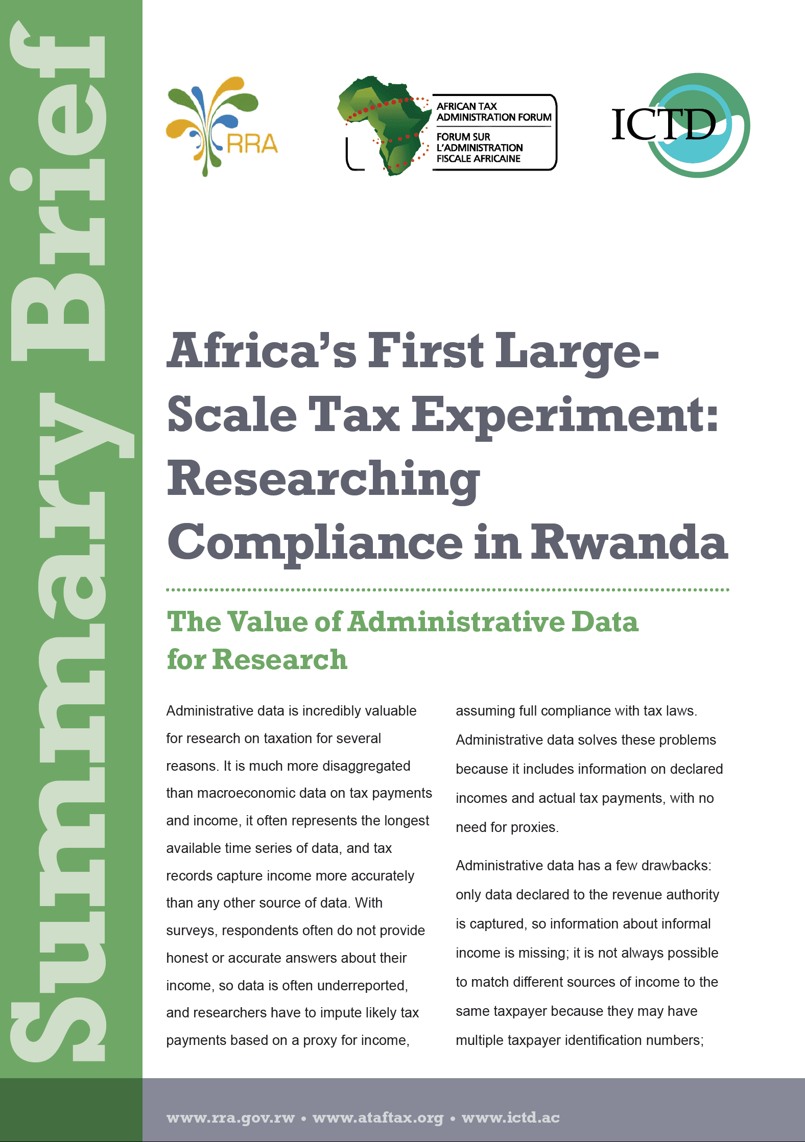 Africa’s First Large-Scale Tax Experiment: Researching Compliance in Rwanda