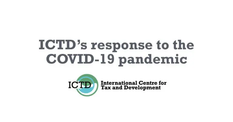 La réponse de l’ICTD à la pandémie de COVID-19