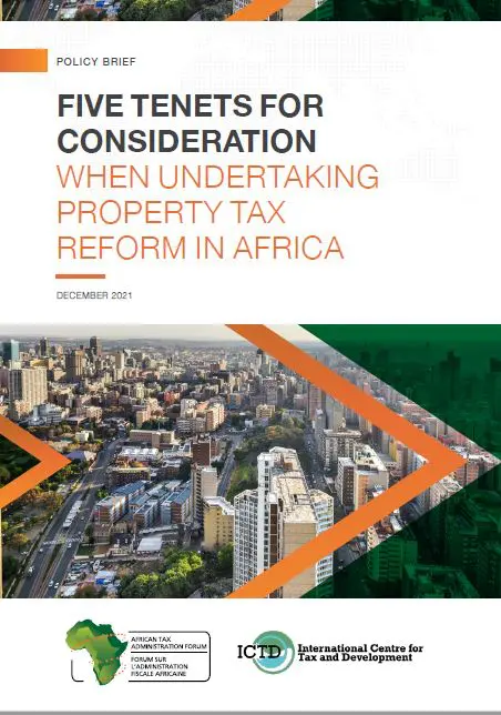 Five Tenets for Consideration When Undertaking Property Tax Reform in Africa