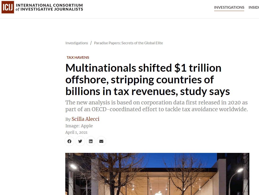 ICTD study written up by ICIJ